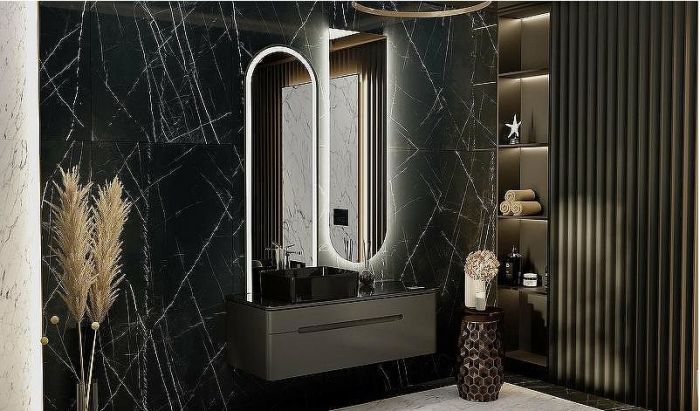 Тумба под раковину Jorno Shine 120 Shi.01.120-M/P/A подвесная Антрацит