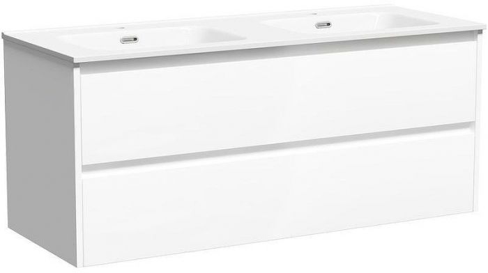 Тумба под раковину Sancos Libra 120 LB120-2W подвесная Белый глянец