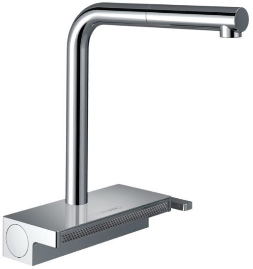 Hansgrohe Aquno Select M81 Смеситель для кухни, 1 отв., с вытяжным душем, sBox, цвет: хром