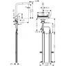 Hansgrohe Aquno Select M81 Смеситель для кухни, 1 отв., с вытяжным душем, sBox, цвет: хром