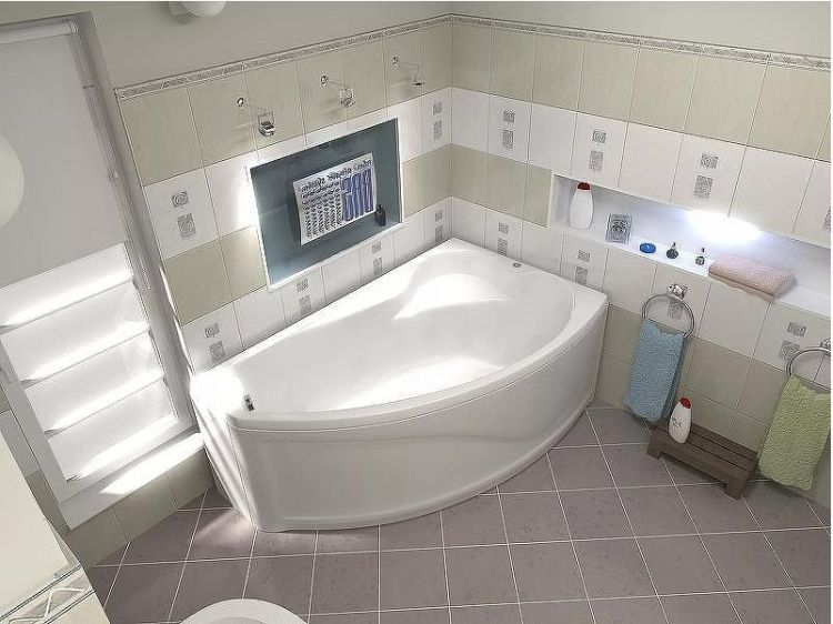 Акриловая ванна Bas Николь 170x104 R В 00028 без гидромассажа