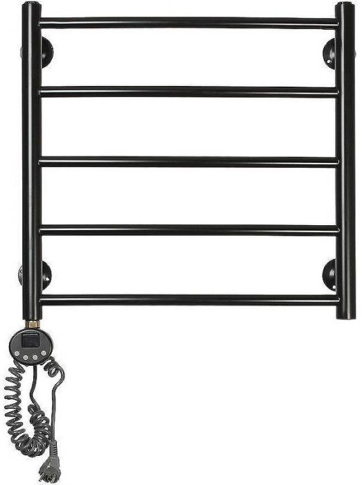Электрический полотенцесушитель Domoterm Калипсо П5 500x500 EL Черный матовый