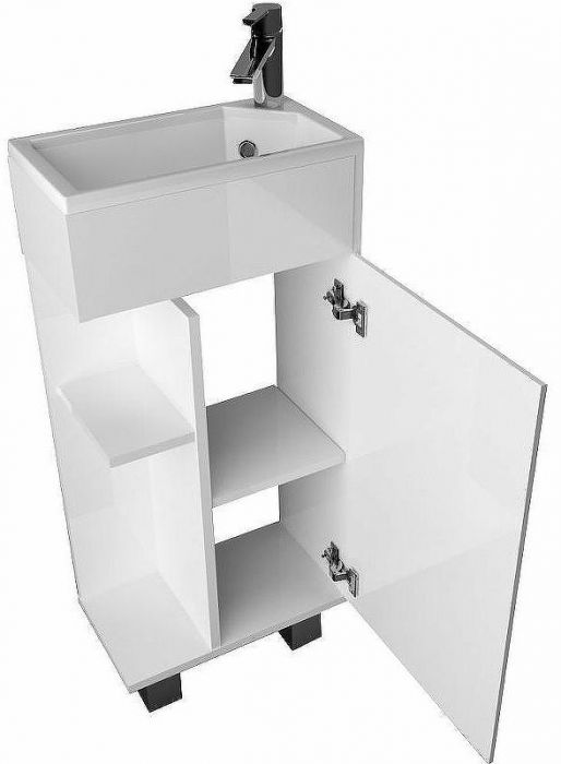 Тумба с раковиной 1MarKa Laura 40Н R У85928 Белый глянец