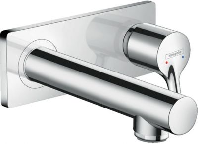 Hansgrohe Talis S Смеситель для раковины, однорычажный, настенный, излив: 16,5см., внешняя часть, цвет: хром