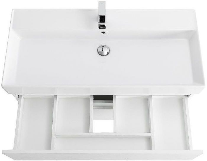 Тумба под раковину Cezares Molveno 46 100 MOLVENO 46-100-2C-SO-BG подвесная Bianco Ghiaccio