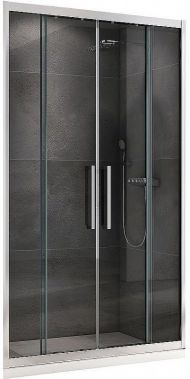 Душевая дверь Abber Schwarzer Diamant 150 AG33150H профиль Хром стекло прозрачное