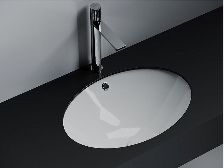 Раковина встраиваемая снизу CERAMICANOVA Era овальная, цвет белый CN6081