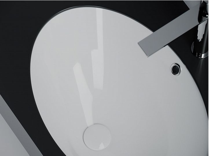 Раковина встраиваемая снизу CERAMICANOVA Era овальная, цвет белый CN6081