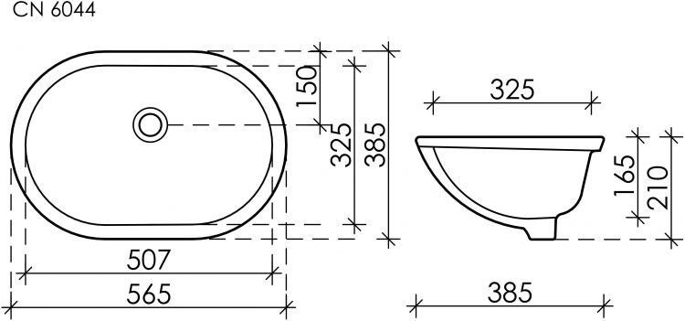 Умывальник CERAMICANOVA Element овальный встраиваемый под столешницу с крепежом и шаблоном для установки CN6044 Умывальник CERAMICANOVA Element овальный встраиваемый под столешницу с крепежом и шаблоном для установки CN6044