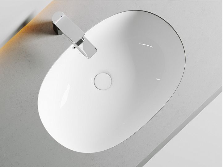 Умывальник CERAMICANOVA Element овальный встраиваемый под столешницу с крепежом и шаблоном для установки CN6044 Умывальник CERAMICANOVA Element овальный встраиваемый под столешницу с крепежом и шаблоном для установки CN6044