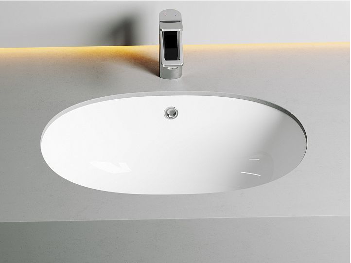 Умывальник CERAMICANOVA Element овальный встраиваемый под столешницу с крепежом и шаблоном для установки CN6044 Умывальник CERAMICANOVA Element овальный встраиваемый под столешницу с крепежом и шаблоном для установки CN6044