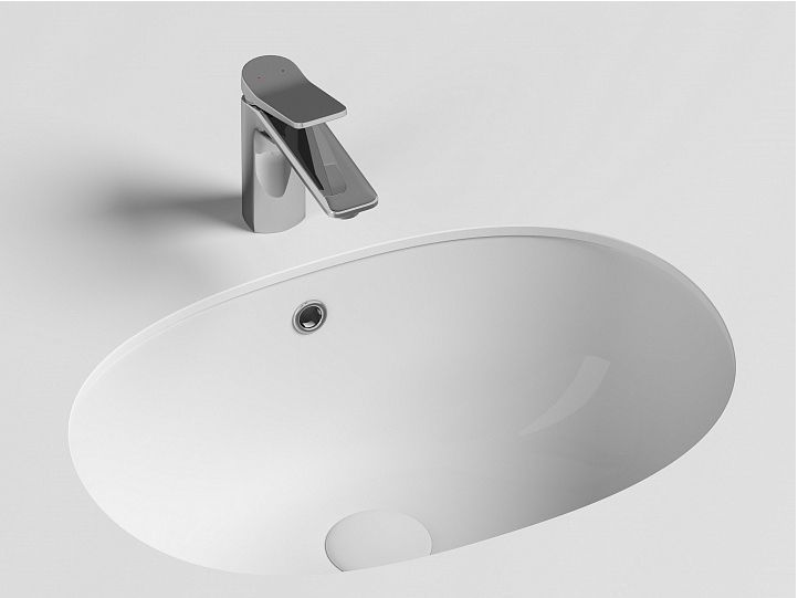 Умывальник CERAMICANOVA Element овальный встраиваемый под столешницу с крепежом и шаблоном для установки CN6044 Умывальник CERAMICANOVA Element овальный встраиваемый под столешницу с крепежом и шаблоном для установки CN6044