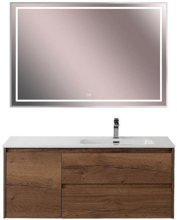 Тумба под раковину BelBagno Kraft 120 R KRAFT-1200-2C-1A-SO-RT-R подвесная Rovere Tabacco