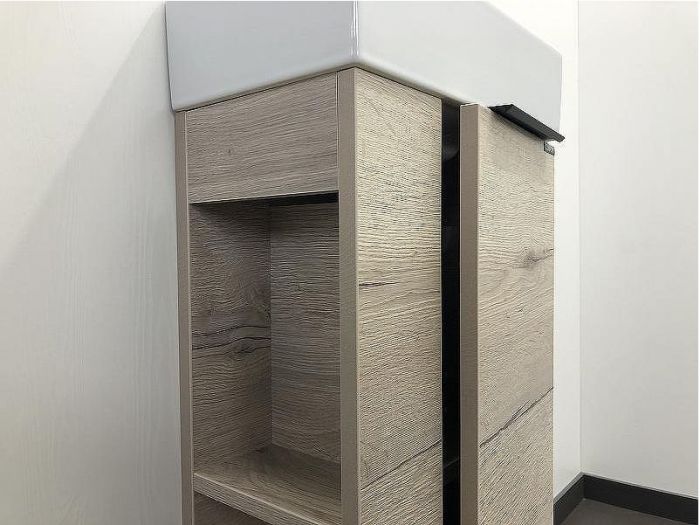 Тумба с раковиной Comforty Матэ 40 00-00000833 подвесная Дуб дымчатый
