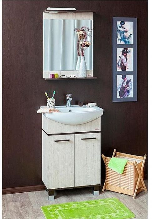 Тумба под раковину Sanflor Толедо 75 Н0000001277 Северное дерево светлое