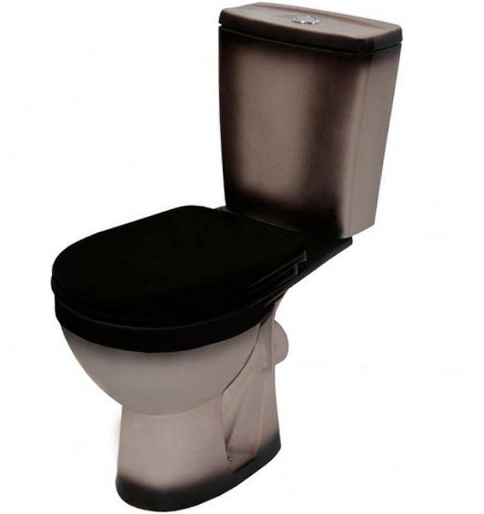 Унитаз компакт Rosa Рио 4640021065761 Черный декор с бачком и сиденьем Унитаз компакт Rosa Рио 4640021065761 Черный декор с бачком и сиденьем