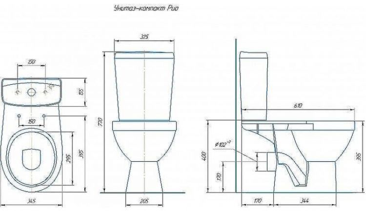 Унитаз компакт Rosa Рио 4640021065761 Черный декор с бачком и сиденьем Унитаз компакт Rosa Рио 4640021065761 Черный декор с бачком и сиденьем
