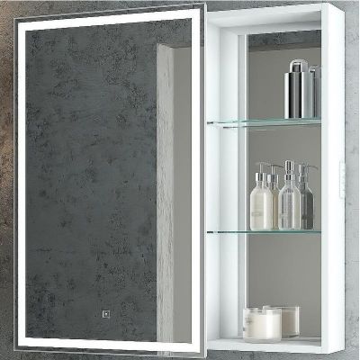 Зеркальный шкаф Bellezza Марта 80 L 4646613022013 с подсветкой Белый