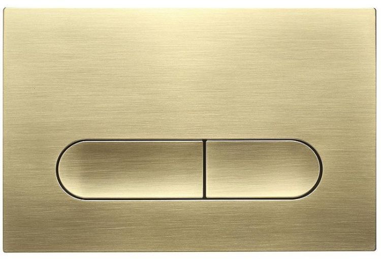 Клавиша смыва Veconi Flush FLV3-G цвет Золото брашированное