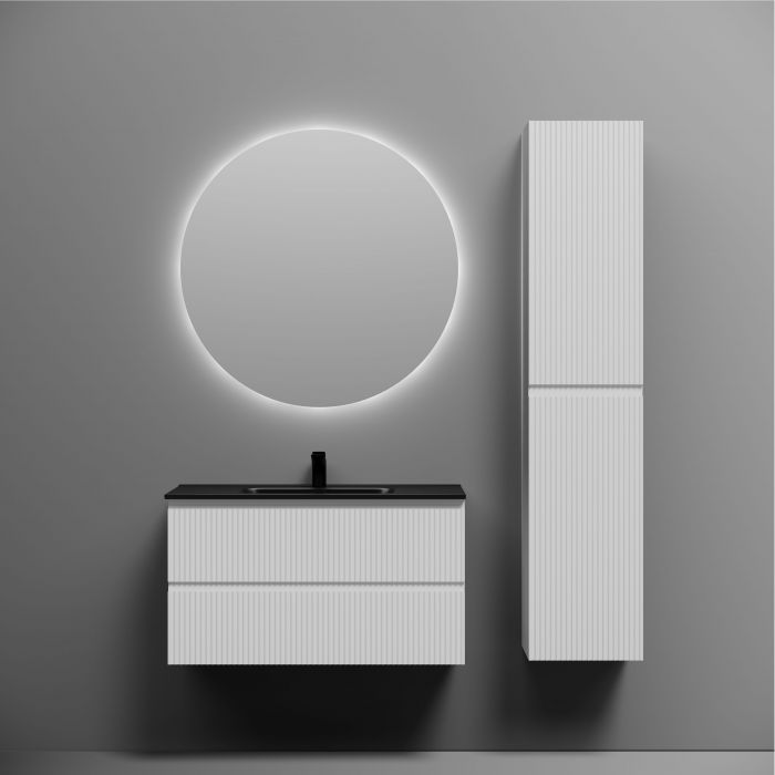 Тумба подвесная SANCOS Snob T 890х445х500, c двумя ящиками оснащенными доводчиками, Bianco,SNT90W