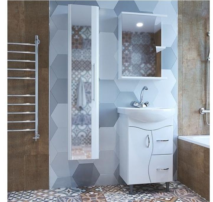 Зеркальный шкаф Mixline Классик 50 L 525509 Белый