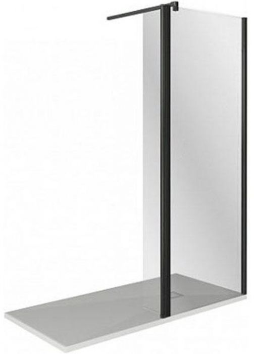 Душевая перегородка Good Door Walk In SP2-90-C-B 90x28 профиль Черный стекло прозрачное