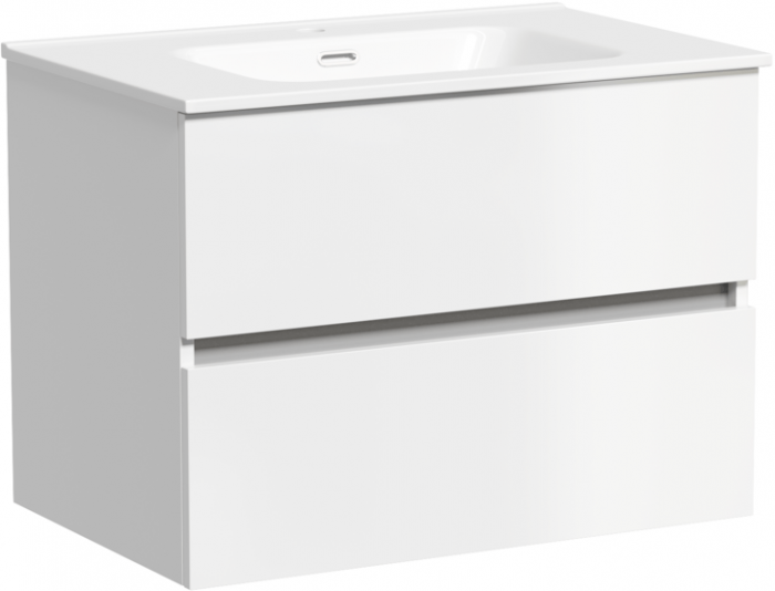 Тумба подвесная SANCOS под раковину Urban, белый глянец 690х450х550, UR70W