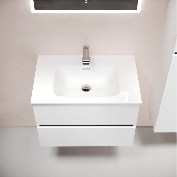 Тумба подвесная SANCOS под раковину Urban, белый глянец 690х450х550, UR70W