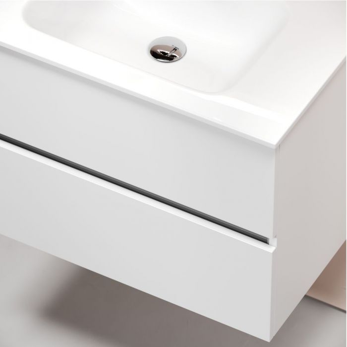 Тумба подвесная SANCOS под раковину Urban, белый глянец 690х450х550, UR70W