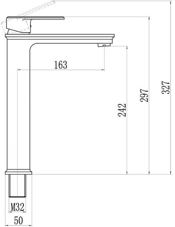 Смеситель для раковины Savol S-600301G цвет Хром