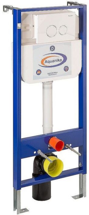 Инсталляция Aquanika Basic 10.702.450.02.05W для унитаза с Белой клавишей смыва