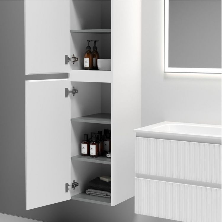 Шкаф-пенал SANCOS Snob T подвесной, Bianco 350х350х1650, PSNT35W