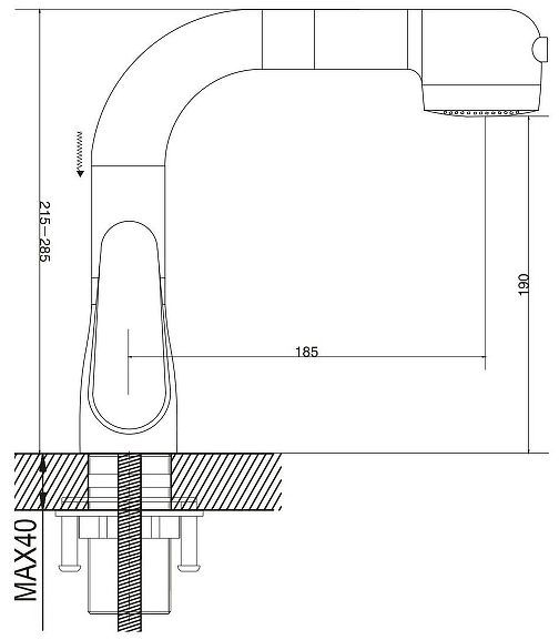 Смеситель для раковины Raffine F291 цвет Хром