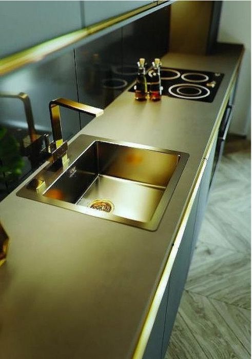 Смеситель для кухни Alveus Laguna Monarch Gold new 1134828 Золото