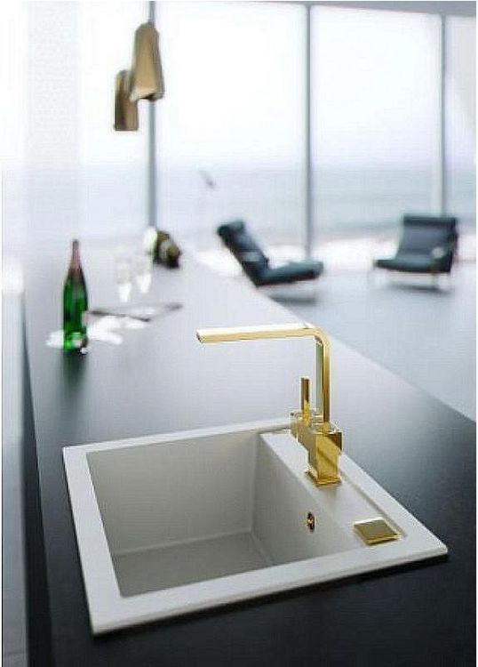 Смеситель для кухни Alveus Laguna Monarch Gold new 1134828 Золото