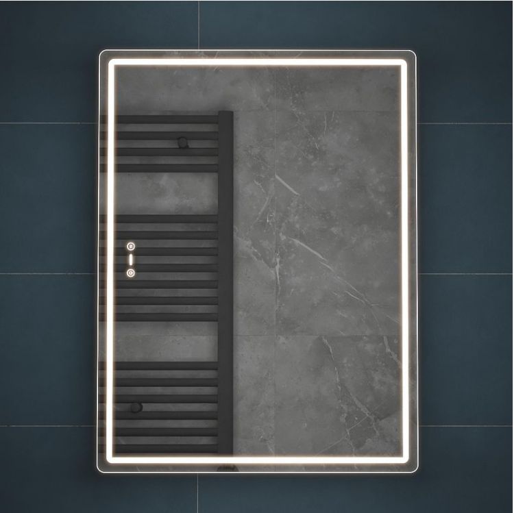 Зеркальный шкаф Vigo Geometry Step 60 301 с подсветкой цвет Белый