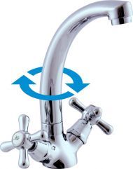 Смеситель SLEZAK RAV Morava MK120.5/2, для раковины