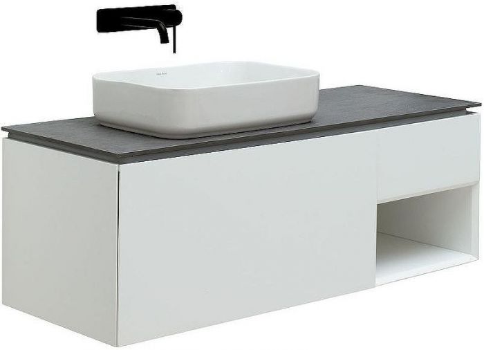 Тумба под раковину Allen Brau Infinity 120 L 1.21006.WM подвесная Белая матовая