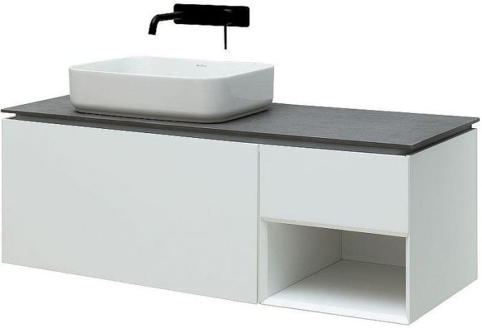 Тумба под раковину Allen Brau Infinity 120 L 1.21006.WM подвесная Белая матовая