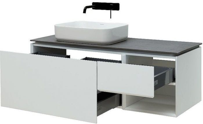Тумба под раковину Allen Brau Infinity 120 L 1.21006.WM подвесная Белая матовая