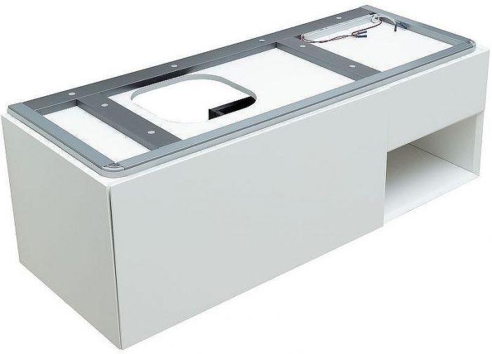 Тумба под раковину Allen Brau Infinity 120 L 1.21006.WM подвесная Белая матовая