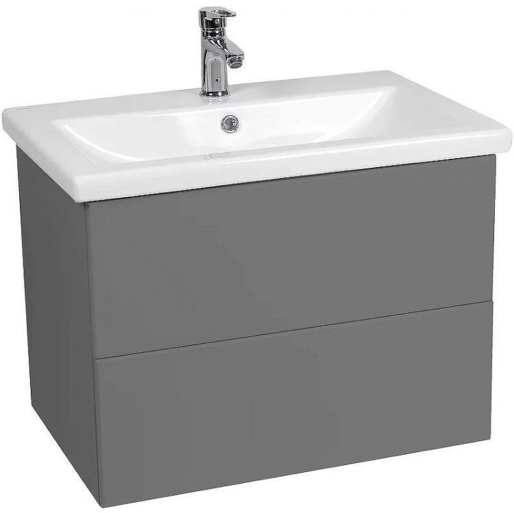 Тумба под раковину VIANT София 80 VSOF80COG-T2YP подвесная Графит