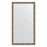Зеркало EVOFORM  EXCLUSIVE-G FLOOR BY 6347 108x198 серебрянный бамбук 73 мм пристенное напольное с гравировкой в багетной раме