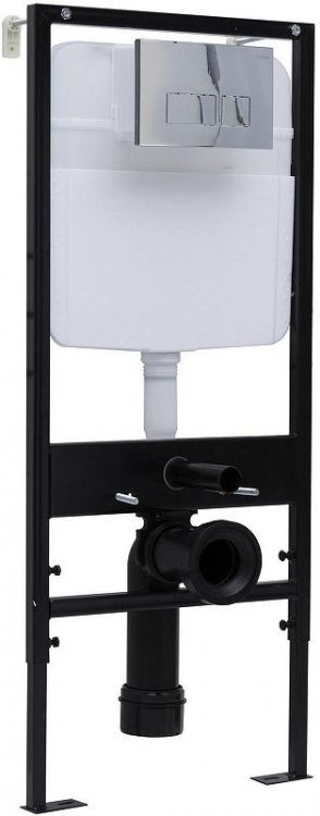 Инсталляция Logan Space 299424 для унитаза с клавишей смыва цвет Хром