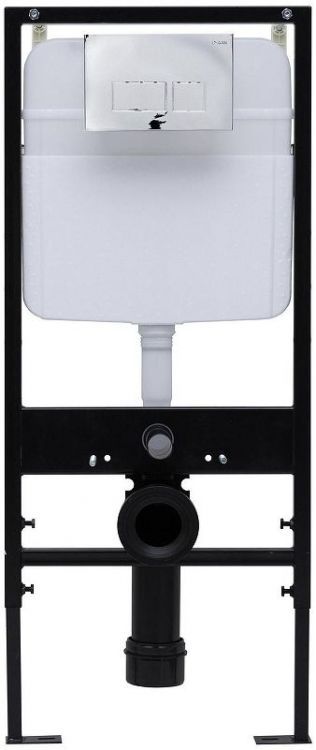 Инсталляция Logan Space 299424 для унитаза с клавишей смыва цвет Хром