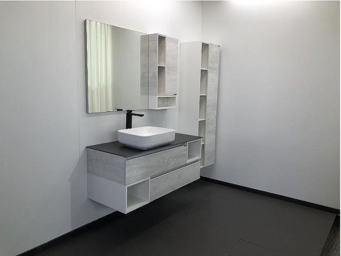 Шкаф пенал Comforty Прага 45 00004136272 подвесной Дуб белый