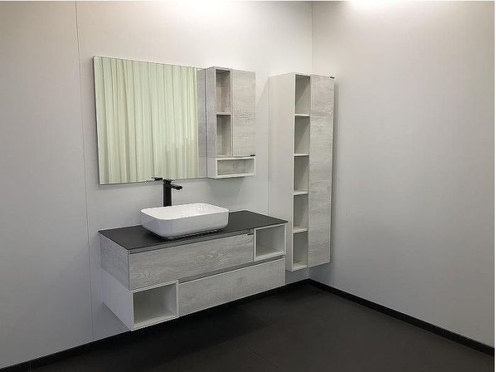 Шкаф пенал Comforty Прага 45 00004136272 подвесной Дуб белый