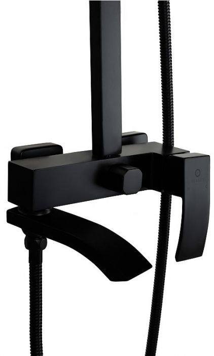 Душевая система FILARETE Waterfall FL2010BL цвет Черный матовый