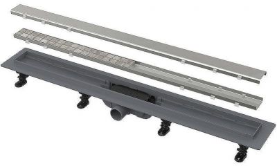 Душевой лоток Alcaplast APZ19-650 с решеткой Нержавеющая сталь / под плитку