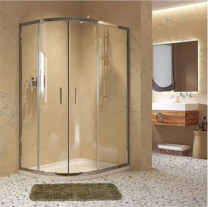 Душевой уголок WasserKRAFT Lippe 120x90 45S24 профиль Хром стекло прозрачное